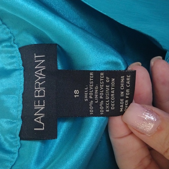 Teal high-low flowy tank top - Picture 2 of 4